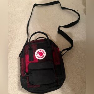 FJALLRAVEN KANKEN rare buffalo-check crossbody bag.